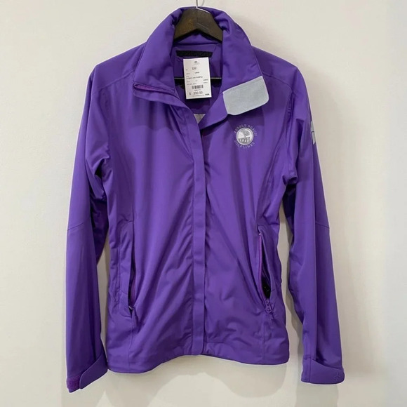 RARE Brand New Pebble Beach Purple Windbreaker Fitted Golf Jacket Size S - Cross - Picture 1 of 16